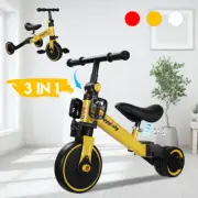 4 Years Kids Tricycle Toddler Balance Bike 3 in1 Ride on Toys Toddler Push Trike