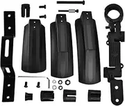 Bicycle Mud Guard Kit High Strength Prevent Muddy Water Splash Bike Front Rear Tire Mudguard Cycling Accessories Black