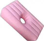 Inflatable Mattress, Pregnancy Pillow Sleeping Foldable Pregnancy Mattress Butt Lift Recovery Bed for Party, Pink