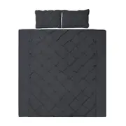 King Size Quilt Cover Set - Black