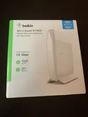 New Belkin RT1800 AX1800 WiFi 6 Router Up To 1.8 Gbps 1500 Sq Ft 20+ Devices