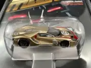 22061 AFX MEGA G PLUS FORD GT HERITAGE GOLD #5 HO SLOT CAR