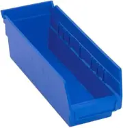 QSB101BL 36-Pack 4" Hanging Plastic Shelf Bin Storage Containers, 11-5/8" x 4...