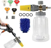 Fruusv Foam Sprayer,1L Foam Sprayer Car Wash - Ergonomic Large Capacity Soap Dispenser Quick Connector for Driveway Deck Farm RV Garden Patio