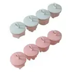 5 pcs Non-stick Poached Egg Cooker with Lid Baby Food Storage Container Durable