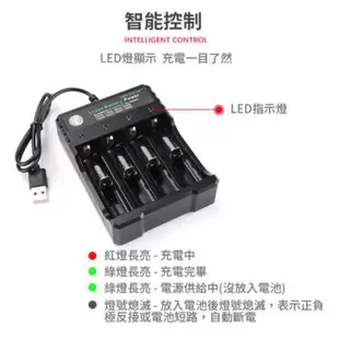 現貨 24h 速發 18650充電器 4槽 2槽 Li-ion 鋰電池 USB充電座 四節 獨立充電 二節 充電器 兩節