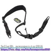 Tactical Adjustable Single Shoulder Strap with 2 Buckles Hook Webbing Sling