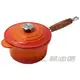 【易油網】Le Creuset 木柄鑄鐵醬汁鍋 含蓋 18cm (火焰橘)