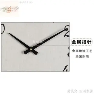 美美兒歐式木質世界地圖掛鐘 客廳裝飾創意時鐘 新款簡約時尚靜音指針鐘錶