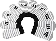 Golf Iron Covers - 10Pcs Golf Iron Headcovers - Golf Iron Head Covers, Magic Tape Fit, Golf Club Head Covers, Knitted Socks Shape Golf Iron Headcovers, Club Head Protector with Number Tag