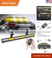 Emergency Strobe Lights Bar Directional Traffic Advisor Warning Strobe Flash ...