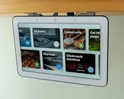 [Built3D] Google Nest Hub Home Kitchen Under Cabinet Mount Bracket | All Hardware Included (White)