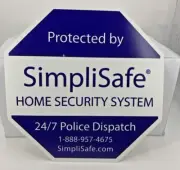 SimpliSafe home security system sign