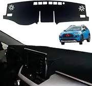 OXANEVN Dash Cover for Toyota RAV4 2025 2024 2023 2022 2021 2020 2019 Dashboard Cover Mat Dash Carpet Cover Protector - Center Console Cover Sunshield Protector Pad for Toyota RAV4 Accessories (black)