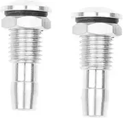 xioaue 2 Pcs Aluminum RC Boat Water Outlets Thread with O-Ring Screws for RC Boat for Motor Cooling M8