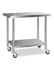 [Cefito] Commercial 34 Stainless Steel Bench 1219x61mm Silver