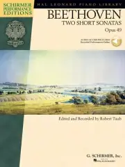 Beethoven Two Short Sonatas Opus 49 Schirmer Piano Sheet Music 000296696