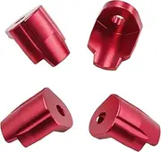 Luwecf 4X Replacement Shock Absorber Cap for 1/14 1/18 RC Car, Red