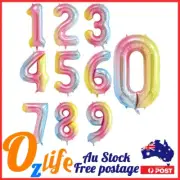 42" Gradient Jumbo Numbers Balloon Air Inflatable Birthday Party Decorations