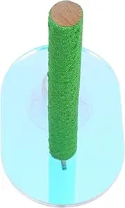 BESPORTBLE Portable Natural Wood Bird Perch with Suction Cup for Parrots and Parakeets Lightweight Shower Stand for Bird Cage Accessories for Birds Easy to Install