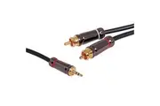 3.5mm Stereo Plug to 2 RCA Male Cable - 3M