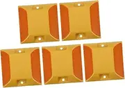 ABOOFAN 5pcs Heavy Duty Driveway Reflectors for Enhanced Nighttime Safety Reflective Road Studs with Raised Design for Increased Visibility and Easy Installation
