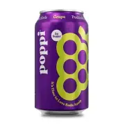 Poppi Grape Prebiotic Soda, 12 oz