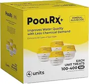 PoolRX+ Yellow & White spa Unit 100-400 gallons 4-Pack