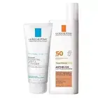 La Roche-posay Anthelios Tinted Sunscreen SPF 50 & TOLERIANE Hydrating Cleanser