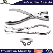 Rubber Dam Punch Ainsworth Forceps Dental B4 Clamp Light Ivory Endodontic Kit
