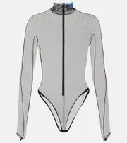 [Mugler] Mugler Mesh bodysuit AU 16 black