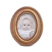 Vintage Picture Frames 2.5x3.5 Oval Picture Frame 2.5 x 3.5 OVAL Bronze Gold