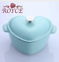 在飛比找Yahoo!奇摩拍賣優惠-【快樂瞎拼】全新~ROYCE 英國知名品牌  愛心形鑄鐵鍋 