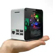 Electrocookie Raspberry Pi 3 Case, Aluminum Mini Tower Case with Cooling Fan and
