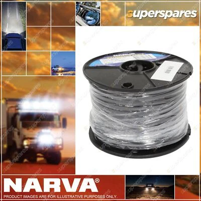 Narva 10A 3mm Twin Core Sheathed Cable 30M Red/Black with Black Sheath