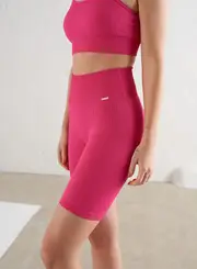 [aim'n] Sugar Rush Ribbed Seamless Biker Shorts