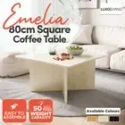 80cm Square Coffee Table Veneer MDF Centre or Side Table Contemporary Furniture