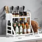 Kitchen Shelf Spice Rack (knife Holder + Chopstick Holder + Chopping Board Hold