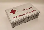 Vintage first aid kit, car medical bag USSR (Latvia)