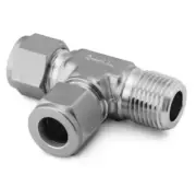 SS-810-3-8TMT, Swagelok, Stainless Steel Tee Fitting, 1/2" OD Tube x 1/2" NPT
