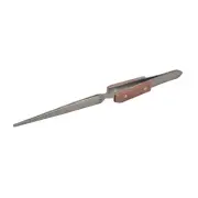 Titanium Tweezer Cross & Self Locking Tweezers 6-1/2" Length with Fiber Handle