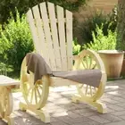 Rustic Solid Wood Fir Garden Adirondack Chair Outdoor Patio Furniture