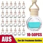 10-50x Car Air Freshener Diffuser Empty Glass Bottle Perfume Hanging Ornament