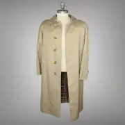 AUTHENTIC BURBERRY SHEARFORD TRENCH COAT NOVA CHECK US SIZE 32 R MADE IN USA