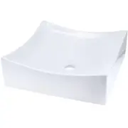 Miseno MVS-NP-218421-NODRAIN 15-3/4" Square Porcelain Vessel - White