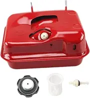 Leefasy Portable Fuel Storage Can for ATV Oil with Cap Replacement for Road Cutting Machine 188F190, Red
