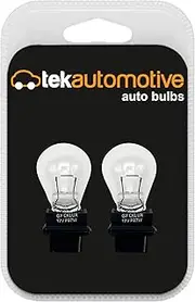 Tek Automotive 182 P27W Car Bulbs Brake Indicator Reverse Fog Light 3156 12V 27W W2.5x16D - Twin Pack