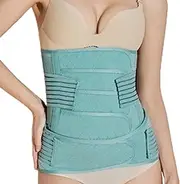Xvilmaun Postpartum Belly Band - Adjustable Elastic Abdomen Abdominal Binder High Waist Shaping Belt - Breathable Post Pregnancy Belly Waist Slimming Shaper Wrapper Band for Women