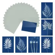 Cyanotype Paper,36 Sheet Sun Print Paper Blue Crafts with Board,11.7x8.3 inch