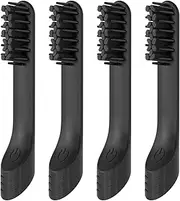 Toothbrush Replacement Heads for Quip, SAREAL 4 Pack Adult Refill Electric Brush Heads for Quip Toothbrush Heads, Electric Brush Heads Refill for Quip Toothbrush Replacemen Heads, Black
